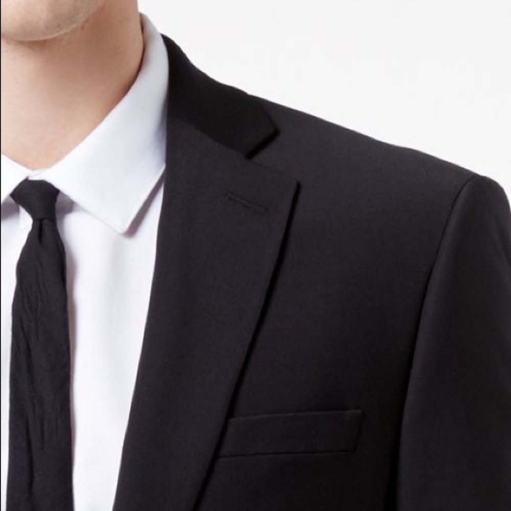 NWT Calvin Klein Infinite Stretch Black Men's Suit Jacket Separates 42R - Picture 13 of 13